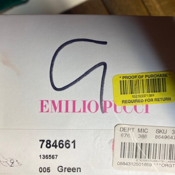 Emilio Pucci Green Slides - Never Worn! Perfect Condition! - Picture 8 of 8